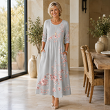 Cara | Blossom-Print Midi Dress