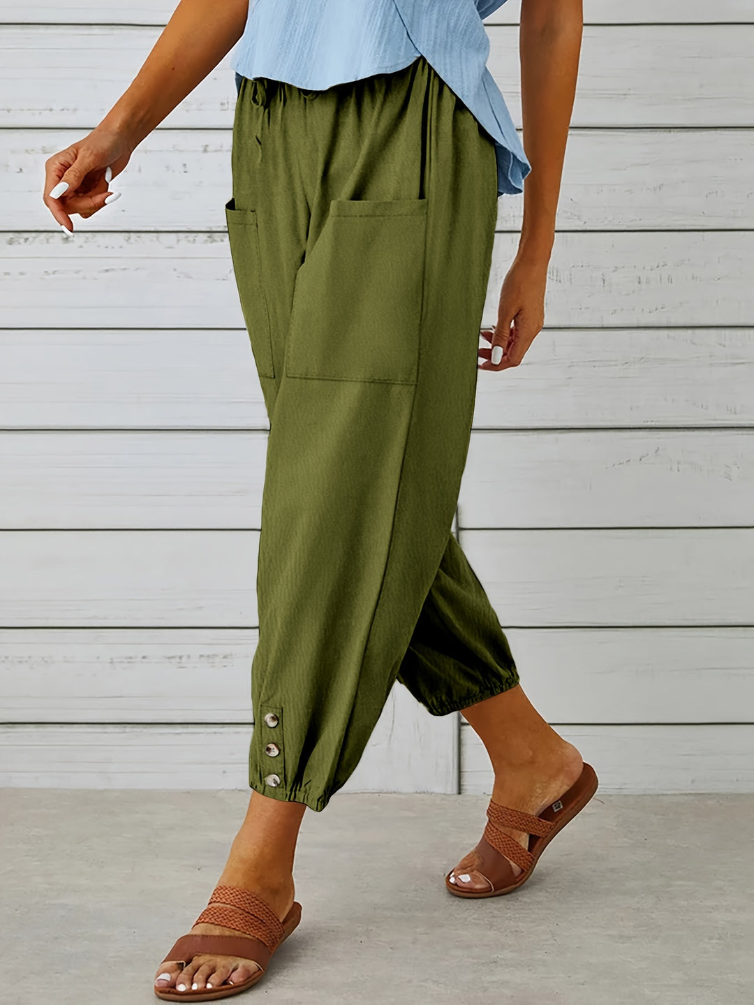 Colleen | Relaxed Drawstring Capris