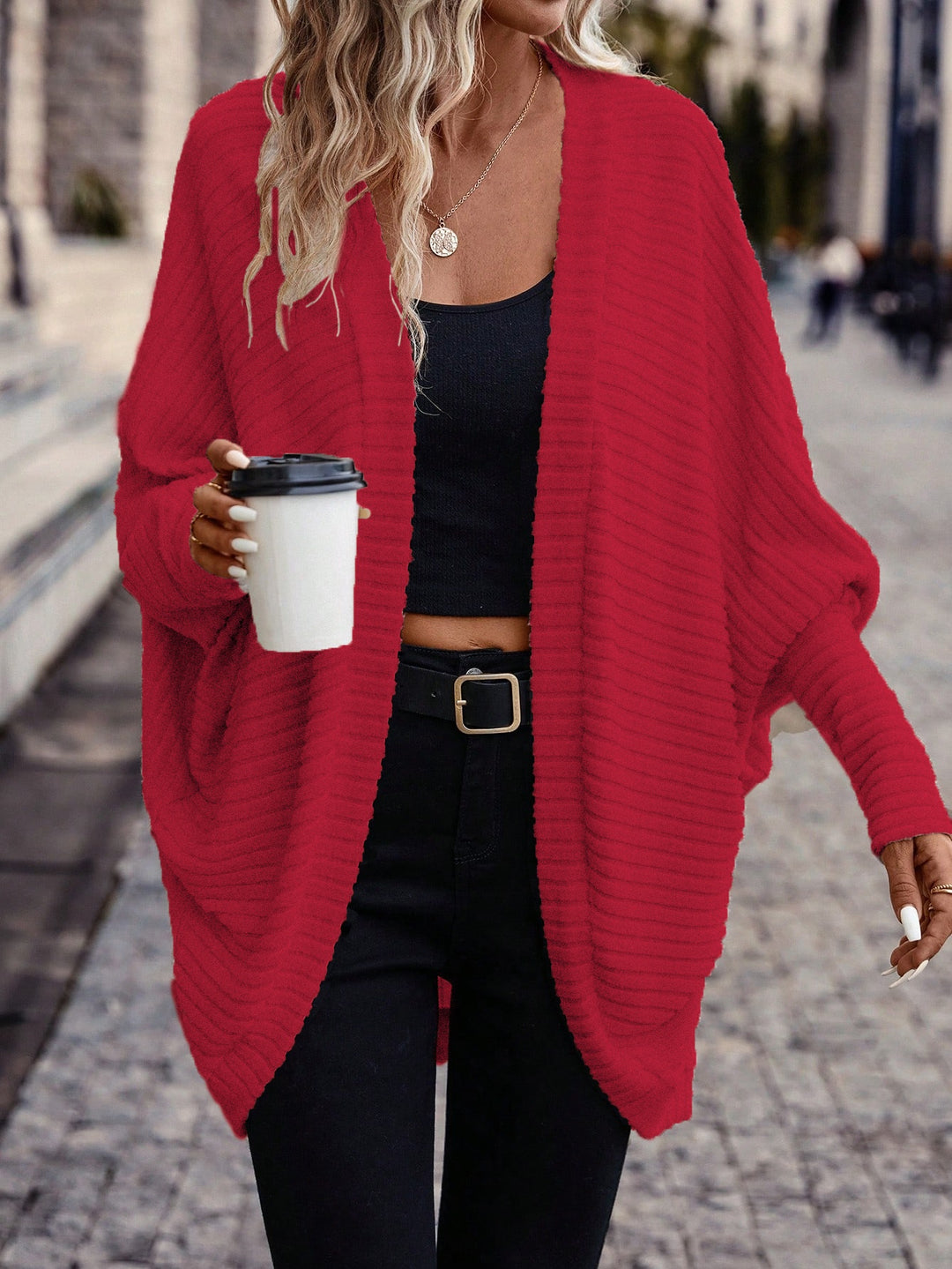 Theresa | Relaxed Open-Front Cardigan