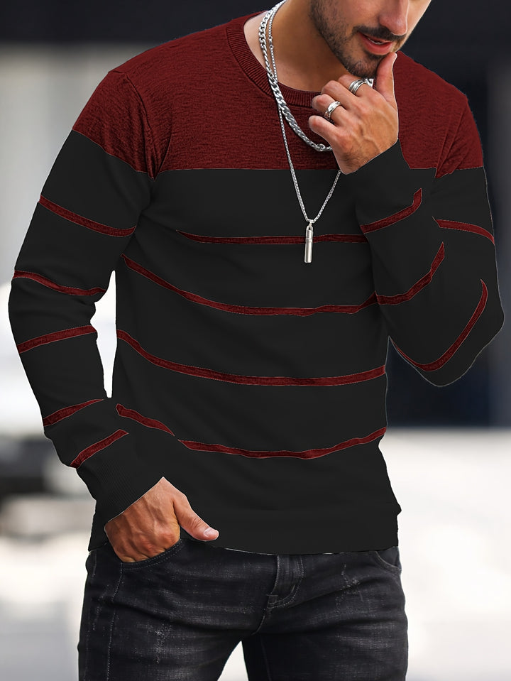 Harrison | Colour-Block Striped Sweater