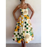Cynthia | Sunlit Garden Midi Dress