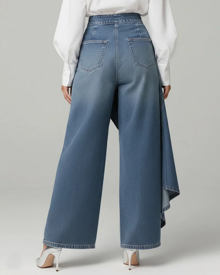 Carys | Draped Wrap Wide-Leg Trousers