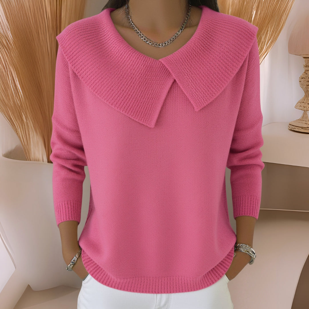 Rosetta | Soft Collar Knit Jumper