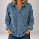 Rowena | Ribbed Pocket Shirt
