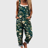 Eirlys | Relaxed Floral Dungaree Jumpsuit
