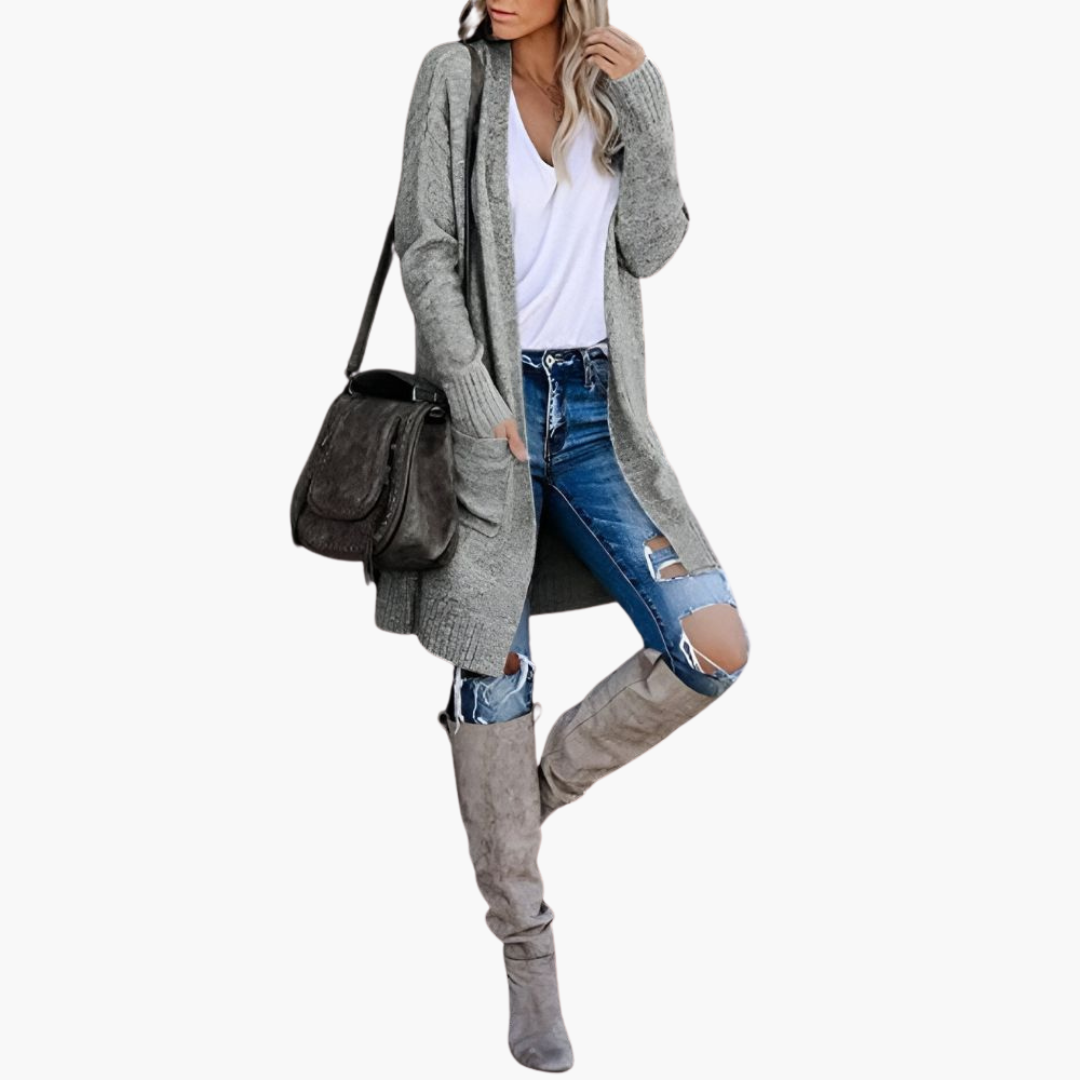 Selina | Longline Pocketed Cardigan