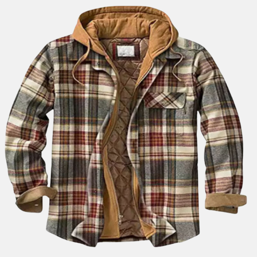Wesley | Rugged Hooded Check Jacket