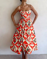 Melody | Playful Print Midi Dress