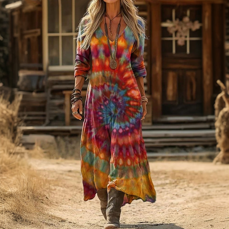 Della | Bohemian Flowing Maxi Dress