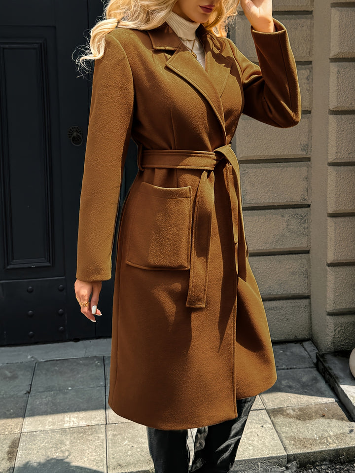 Catherine | Belted Longline Coat