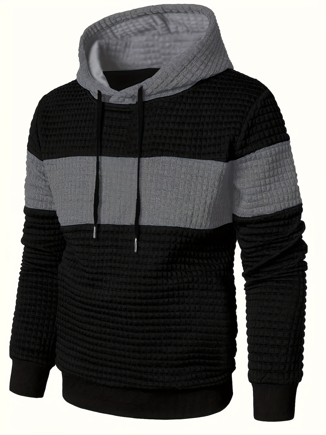 Jasper | Textured Colour-Block Hoodie