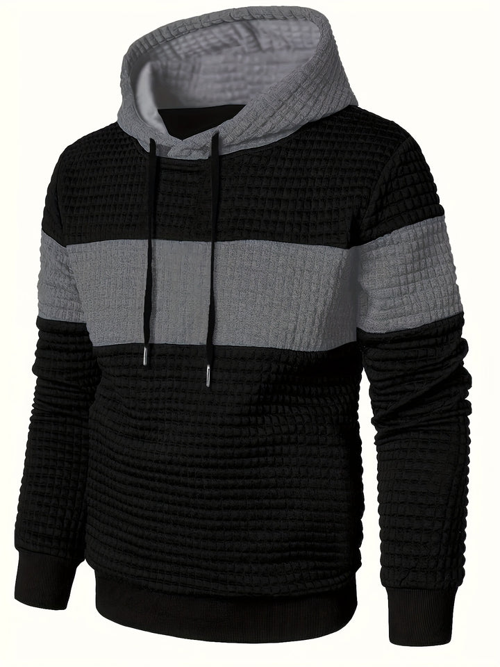 Jasper | Textured Colour-Block Hoodie
