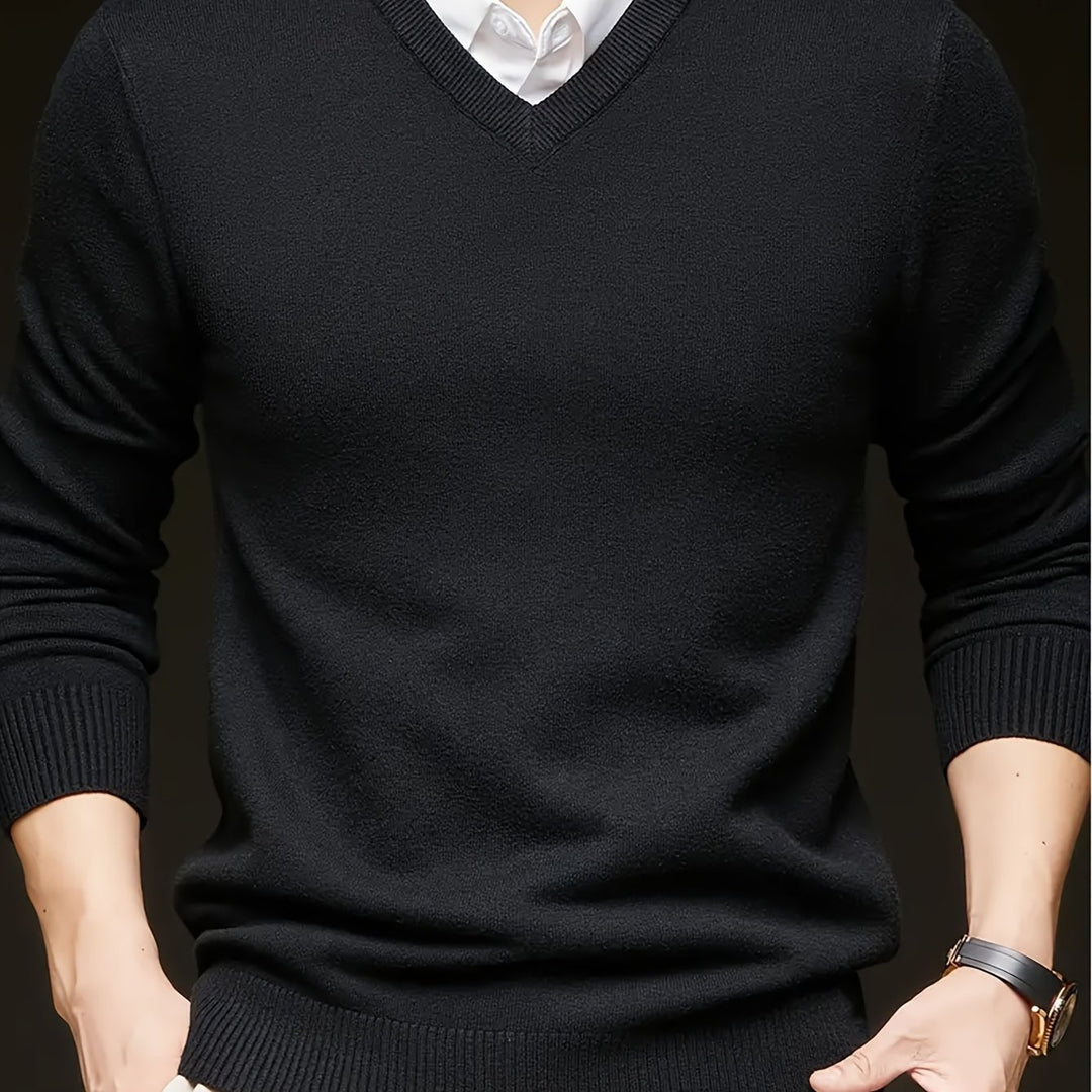 Lincoln | Refined V-Neck Jumper