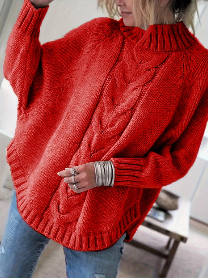 Gretchen | Cable-Knit High-Neck Sweater