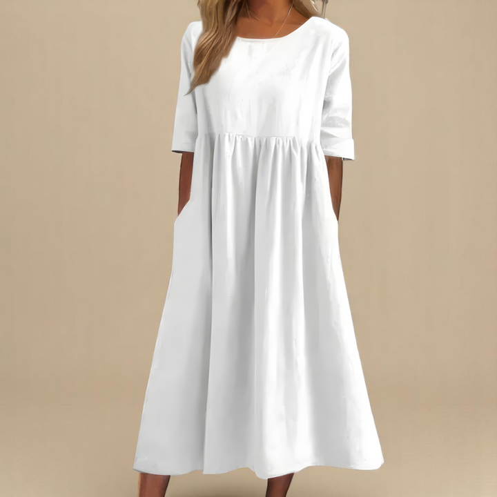 Sophia | Relaxed Empire-Waist Midi Dress
