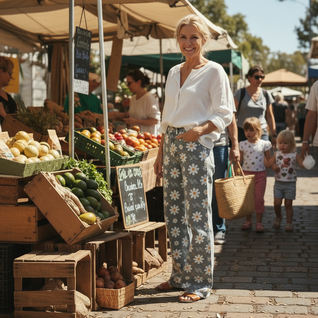 Tamsin | Wide-Leg Floral Trousers