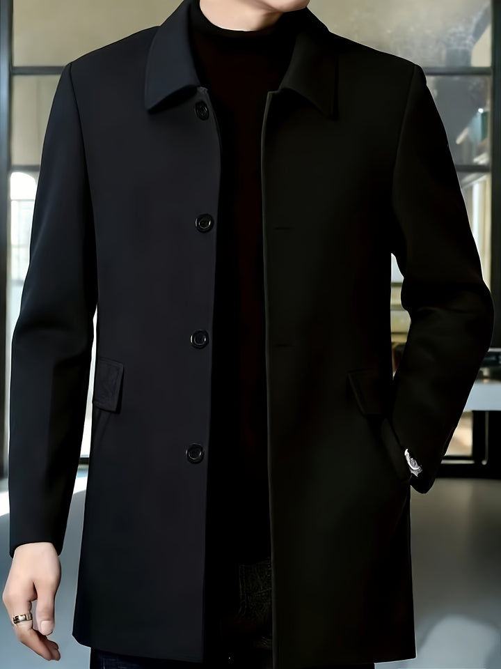 Harlan | Refined Single-Breasted Overcoat
