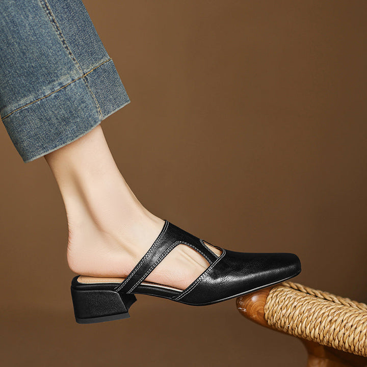 Wynne | Elegant Block-Heel Mules