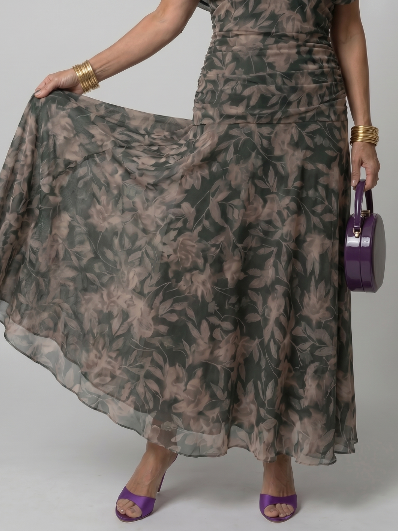 Rosabel | Off-Shoulder Flowing Midi Dress