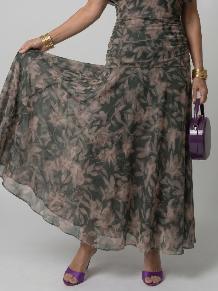 Rosabel | Off-Shoulder Flowing Midi Dress