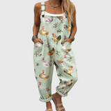 Kerensa | Relaxed Hen Print Jumpsuit