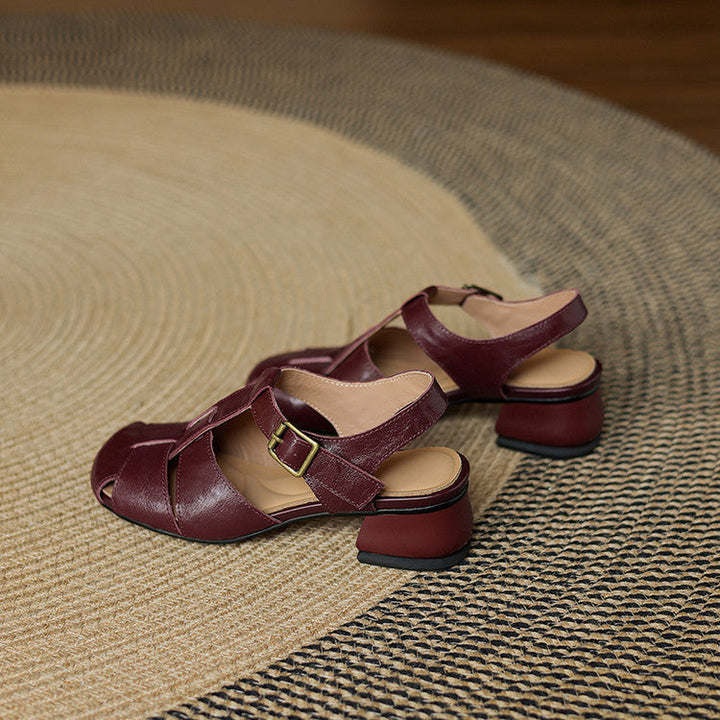 Esme | Woven Block-Heel Sandals