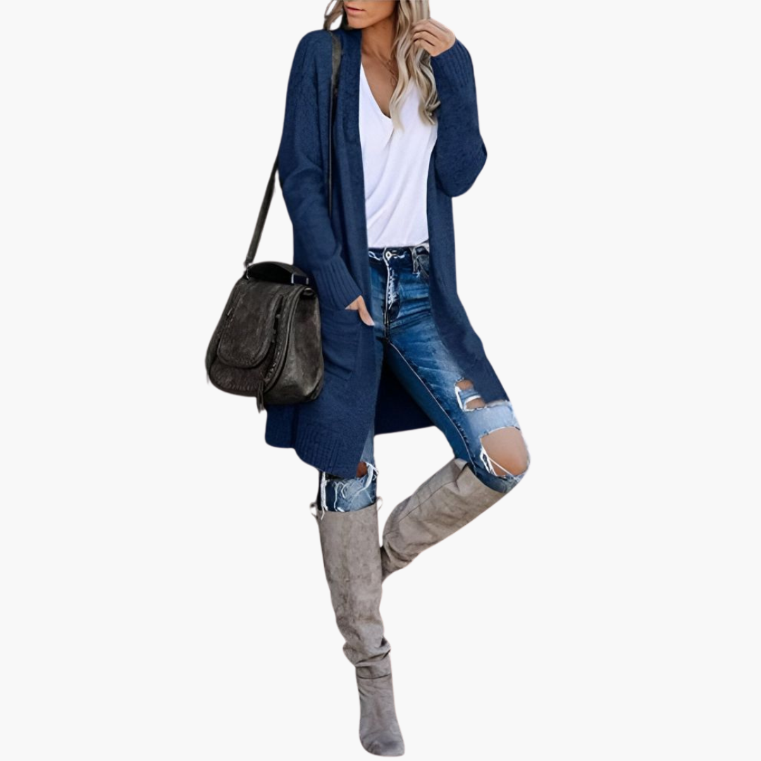 Selina | Longline Pocketed Cardigan