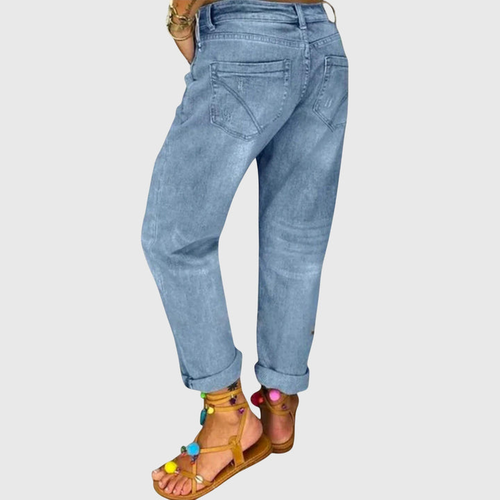 Dahlia | Relaxed Button-Front Jeans