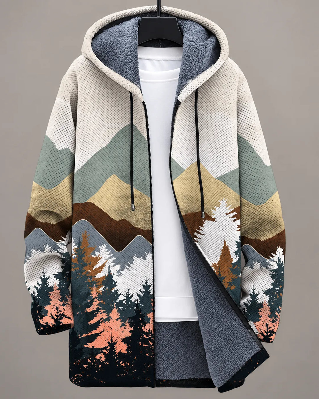 Malcolm | Heritage Art-Print Hooded Jacket