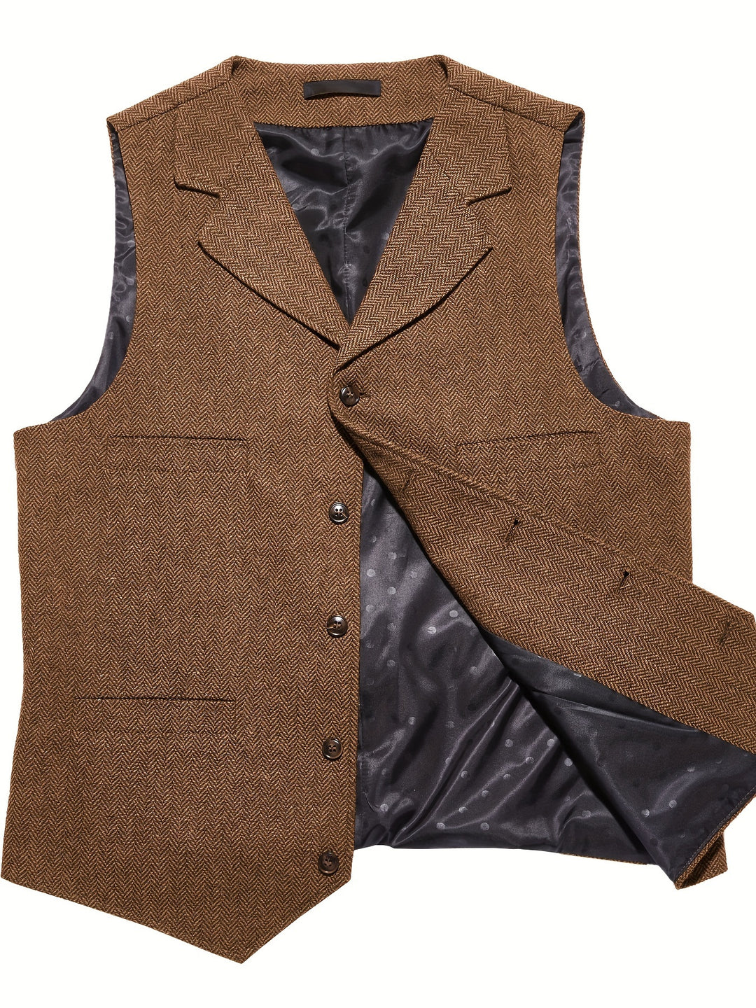 Grayson | Tailored Herringbone Waistcoat