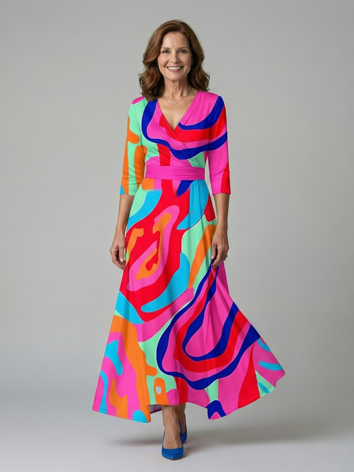 Susanne | Floral Wrap Maxi Dress