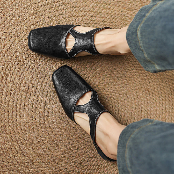 Wynne | Elegant Block-Heel Mules