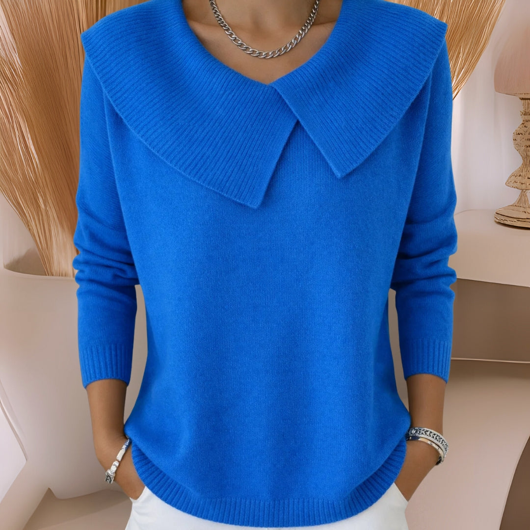 Rosetta | Soft Collar Knit Jumper