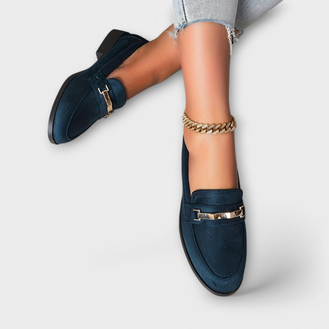 Clementine | Chain-Trim Loafers