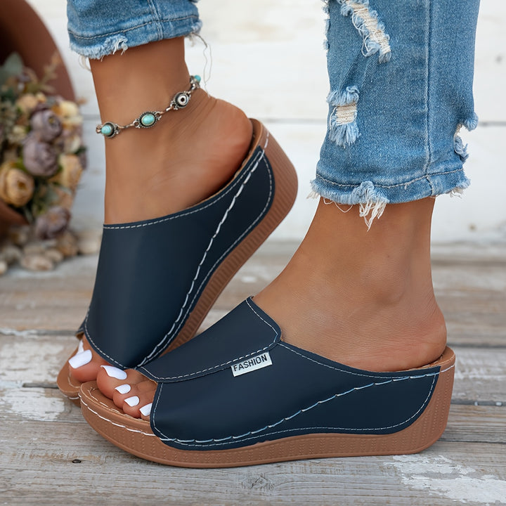 Marlena | Comfort Wedge Slide Sandals