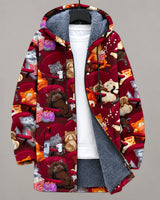 Jasper | Cosy Printed Hooded Jacket