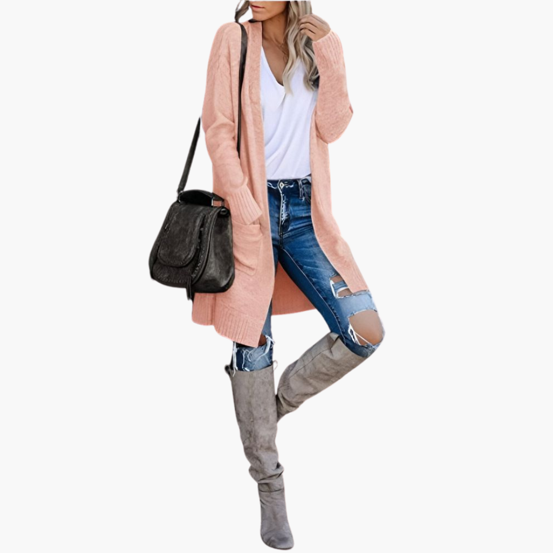 Selina | Longline Pocketed Cardigan