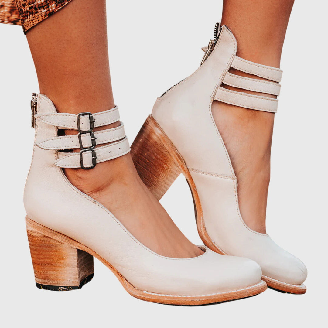 Larissa | Ankle-Strap Block Heels
