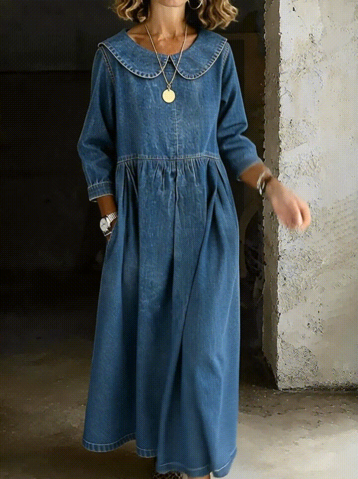Josie | Peter Pan Collar Maxi Dress