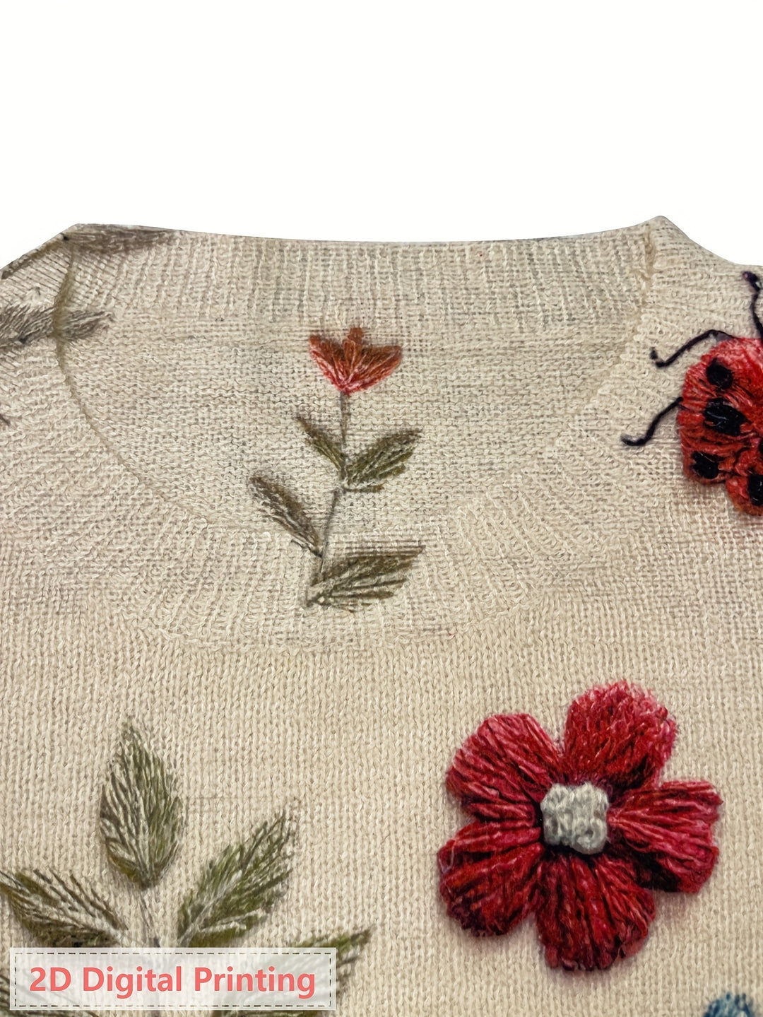 Cecilia | Botanical Embroidered Sweater