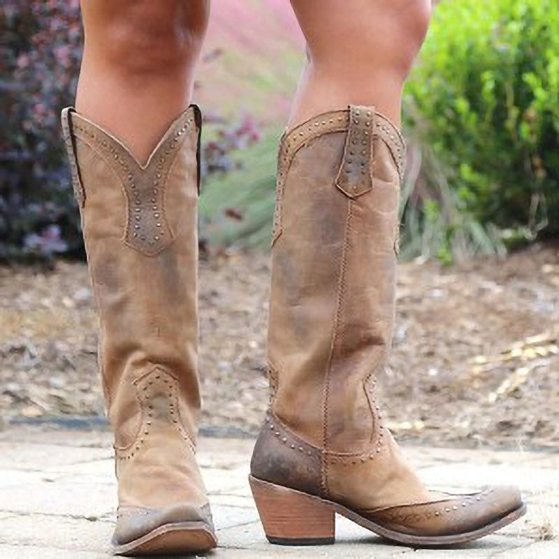 Rosaline | Western-Inspired Tall Boots