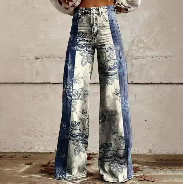 Sasha | Wide-Leg Floral Trousers