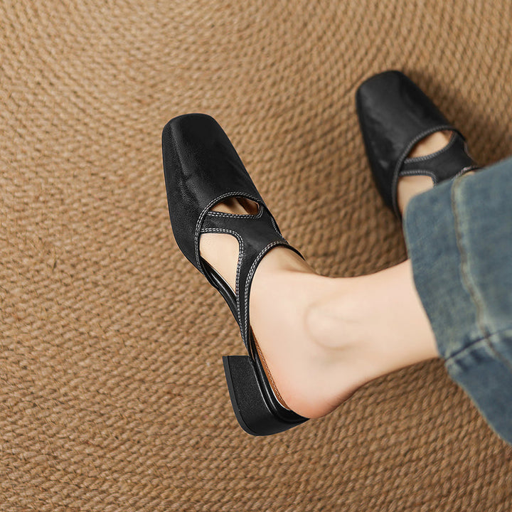 Wynne | Elegant Block-Heel Mules