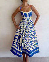 Ivy | Seaside Print Midi Dress