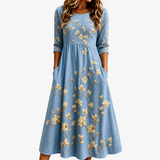Annabella | Floral Pocket Midi Dress