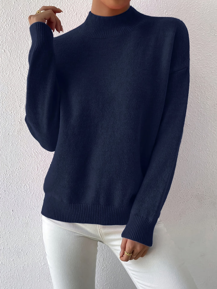 Sloane | Relaxed Mock Neck Jumper