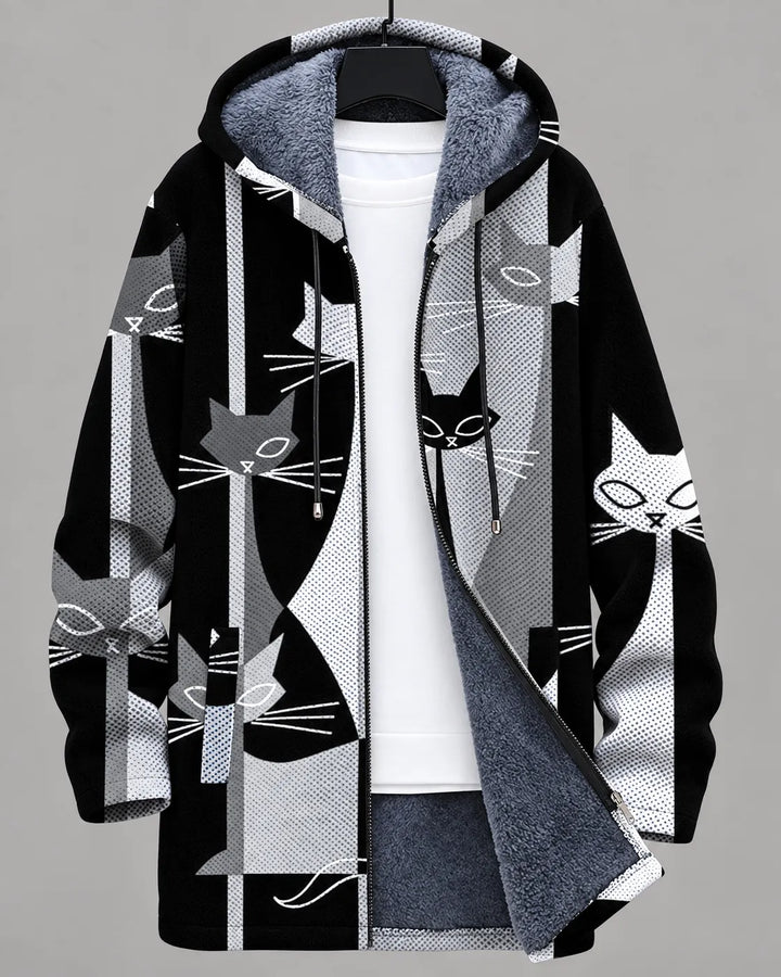 Nolan | Playful Print Hooded Jacket