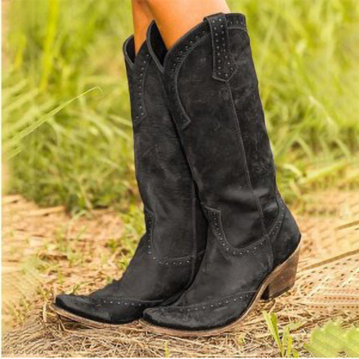 Rosaline | Western-Inspired Tall Boots