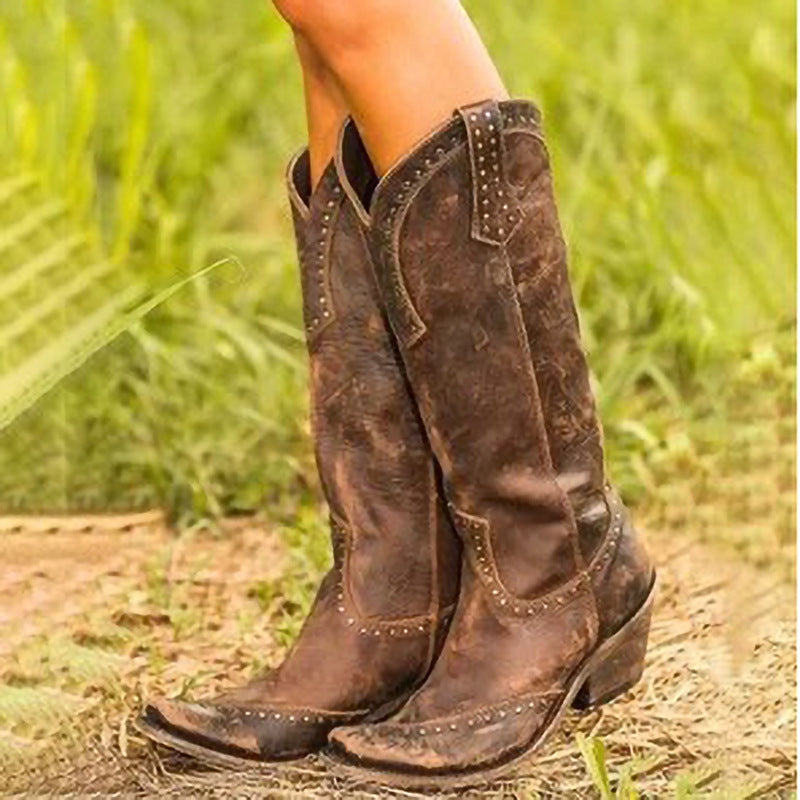 Rosaline | Western-Inspired Tall Boots