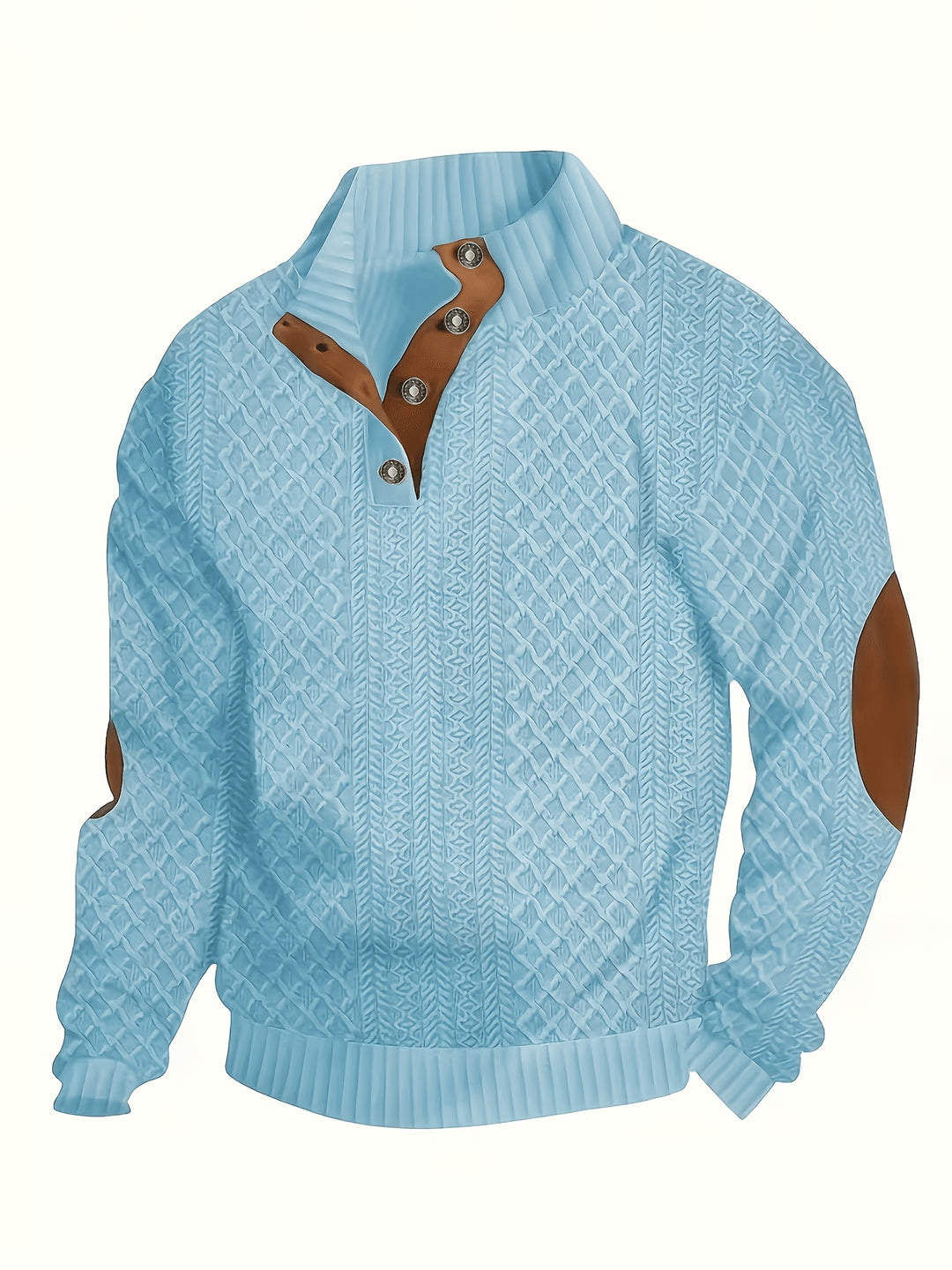 Donovan | Textured Stand-Collar Jumper